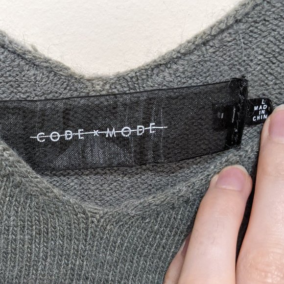 3 for $30 - Fuzzy Grey Knit Sleeveless Top - Picture 3 of 4